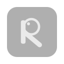 Toolbar icon showing a muted light-grey logo with no badge while the enabled extension is not active on this page